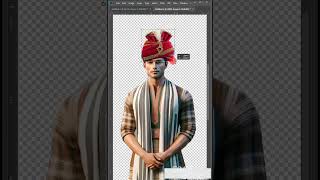 How to Add a Zapstar Dulha/ Bridegroom/Wedding Pagdi/ Safa/Turban/Sehra f Hat - Photoshop CC screenshot 4