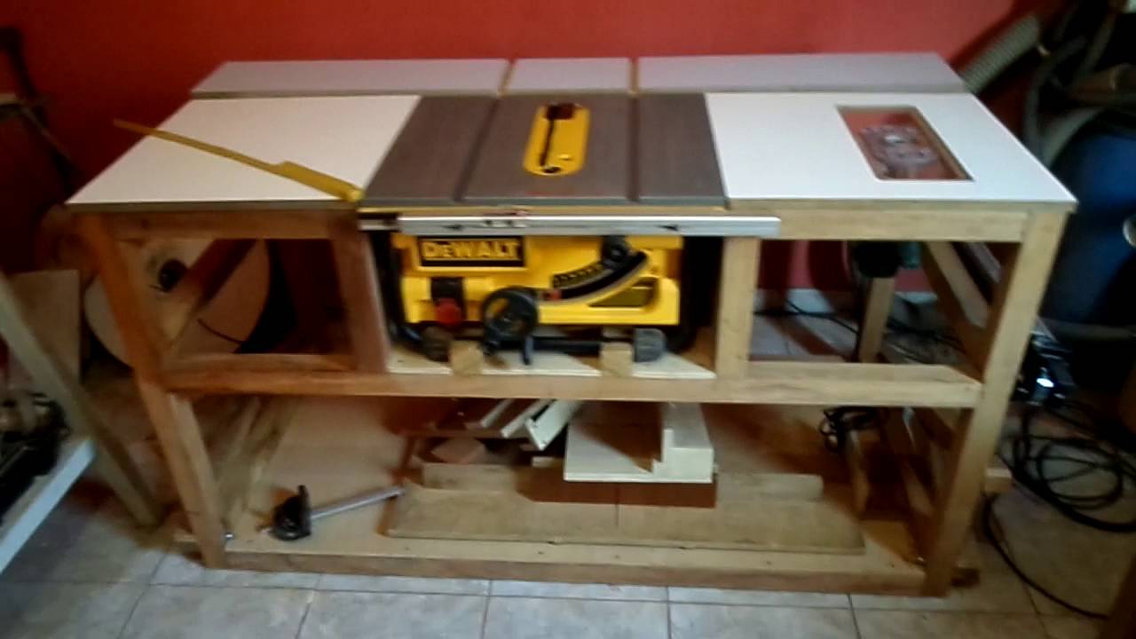 Mesa para Serra circular Dewalt DW745 - YouTube