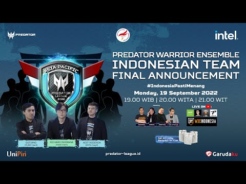 Who’s The Chosen Warriors? | Indonesian Team Final Announcement Predator League 2022
