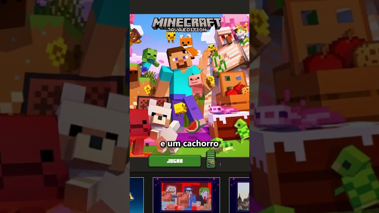 colocaram pintinhos no launcher do minecraft