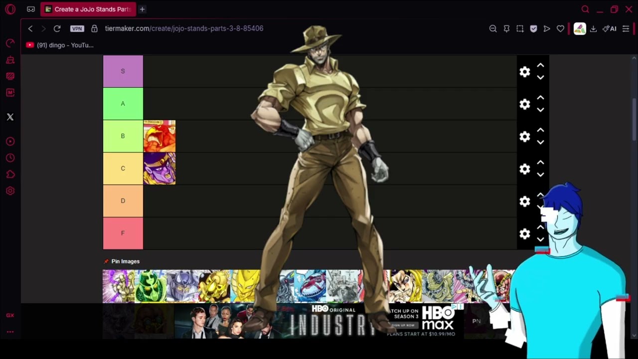 The Definitive JJBA Stand Tier List (as made by someone who has never seen JoJo's)