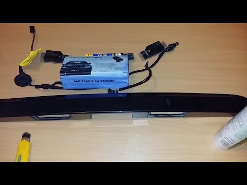 Установка камеры заднего вида на шевроле Авео т300 и тест работы.