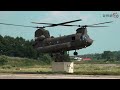 [현장취재] 육군 항공사 CH-47 치누크 헬기 대형화물 수송훈련 현장취재 영상