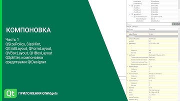 Qt дизайн. Компоновка. Система компоновки Qt