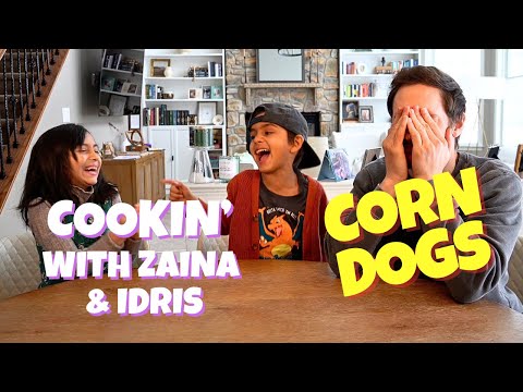 Cookin with Zaina and Idris | Corn Dog Bites