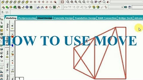 #how to use move & #Replace command in staad pro#Staad pro tutorial-09#