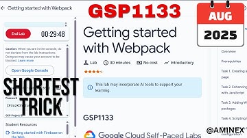 [NEW 2025] Getting started with Webpack | #GSP1133 | #qwiklabs | #arcade