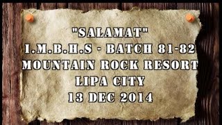 IMBHS Batch 81- 82 Xmas Party 2014