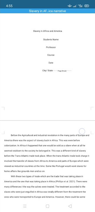 APA format essay.