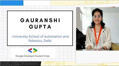 Google developers Student Club (GDSC) Lead Application Video