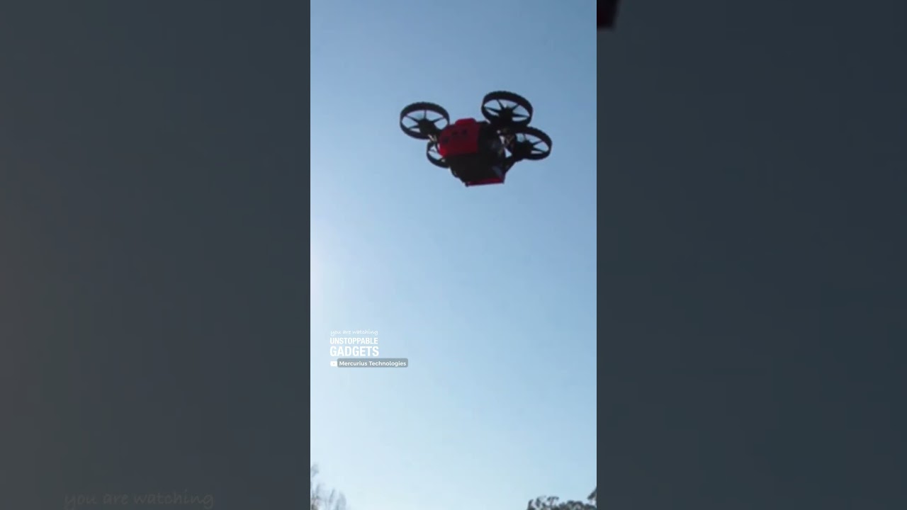 This drone transforms from driving to flying