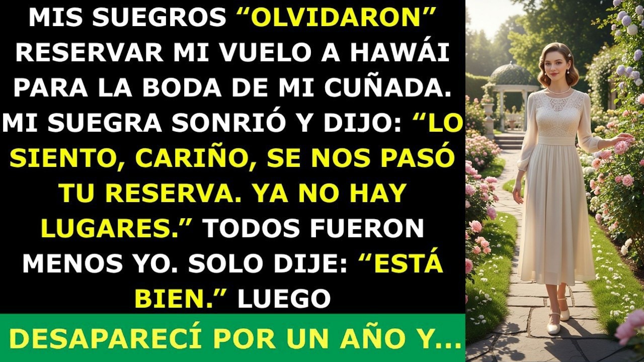Mis Suegros “Olvidaron” Reservar Mi Vuelo Para la Boda de Mi Cuñada — Pero No Esperaban Esto......🇪🇸