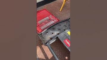 Replacing the battery tray on an older Toro Dingo 400 series