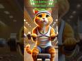 Baru Lahir Udah Nge-GYM?! Liat Nih Kucing Nggak Main-main😯#shorts #KucingLucu #GymCat #FunnyCat