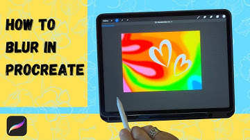 How to blur in Procreate (using the gaussian blur tool)
