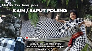 Saput Poleng, Why are trees and statues in Bali covered with black and white cloth?