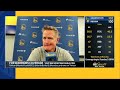 "I'm resting Steph tomorrow." - Steve Kerr couldn't resist toying with media in postgame