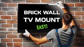 Mounting TV on brick wall with Tapcon concrete screws