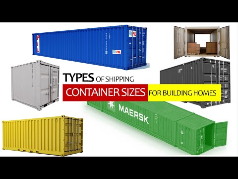 Video: 20 fots container: dimensjoner, typer, funksjoner