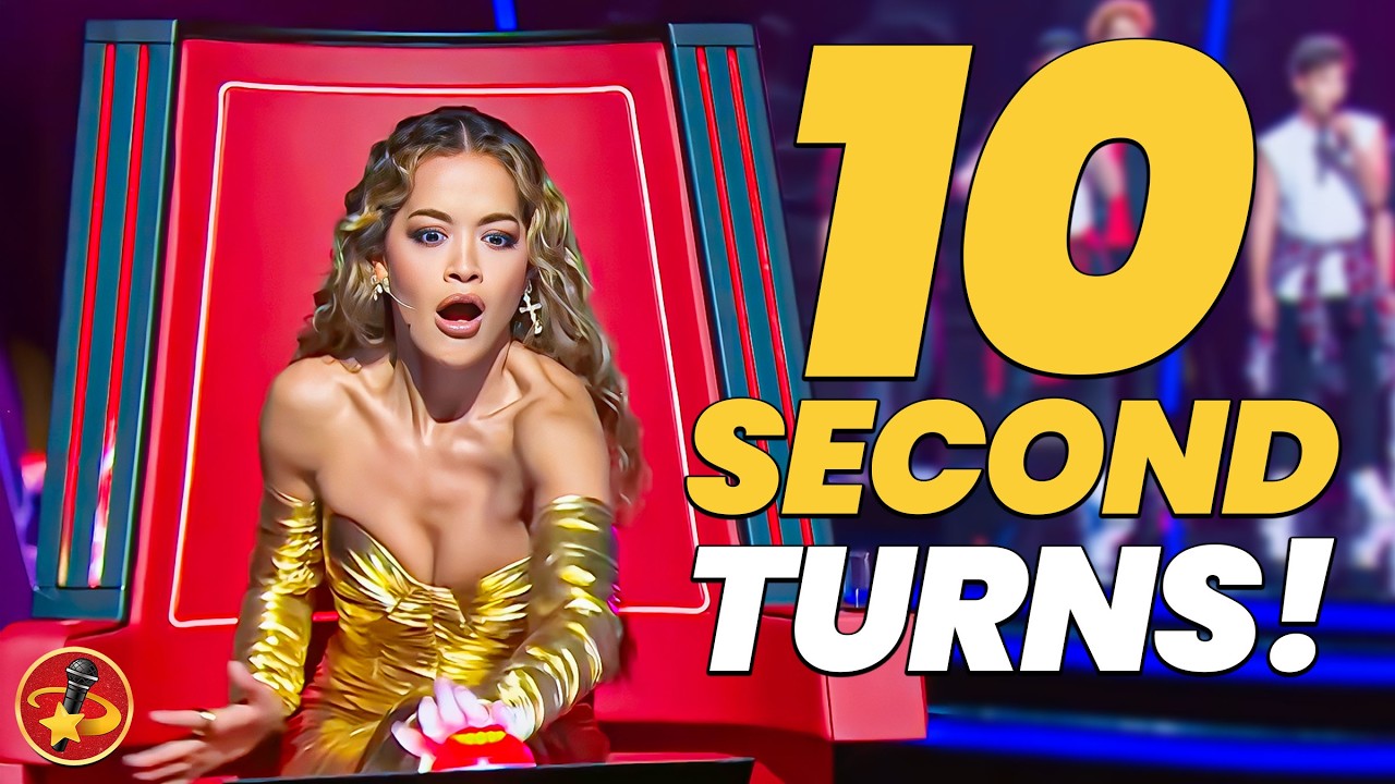 Coaches Turn in UNDER 10 SECONDS! Fastest Chair Turns on The Voice