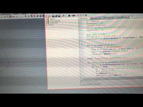A python script that runs inside rhino to create points for polar lathe turning.  this demo is only