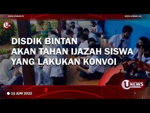 DINAS PENDIDIKAN KABUPATEN BINTAN BAKAL KASIH SANKSI KEPADA GURU SD DAN SMP | U-NEWS