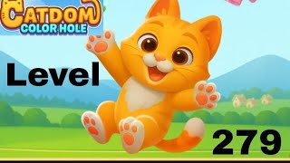 Catdom color hole level 279 solution and walkthrough for gameplay 