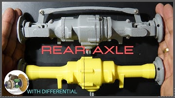 3D PRINTED REAR AXLE WITH DIFFERENTIAL - RC CAR