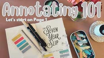 How to annotate your very first book | Step by step beginner guide