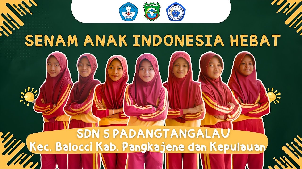 Senam Anak Indonesia Hebat - SDN 5 Padangtangalau Kabupaten Pangkajene Kepulauan