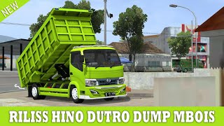 RILISS!! MOD BUSSID TERBARU | HINO DUTRO DUMP MBOIS 2024 #bussid