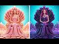 PINK, SPARKLY vs BLACK, MYSTERIOUS Mermaid ✨ Beauty Makeover Battle