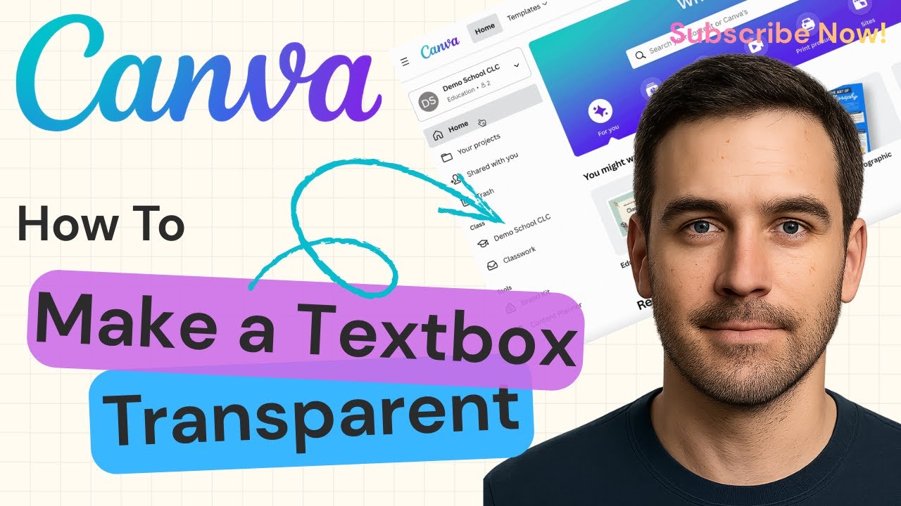 How to Make a Text Box Transparent in Canva | Canva Transparency Tool ...