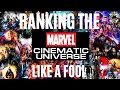 I LOVE ME SOME MOVIES ! - RANKING THE MARVEL CINIMATIC UNIVERSE (50MINS OF ME DRIBBLING CRAP) MCU