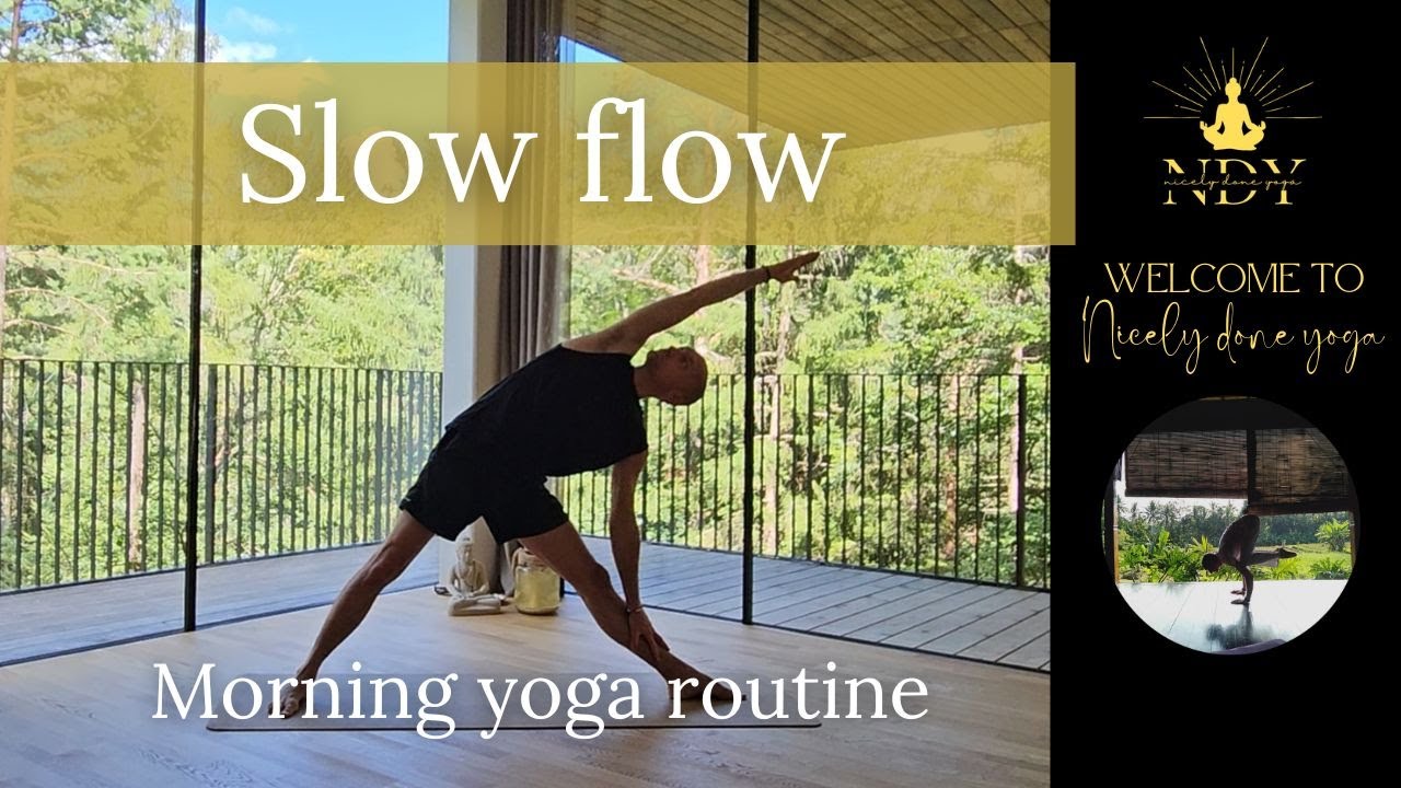 15 Min Slow flow Morning routine | little Yoga flow to start your day ...