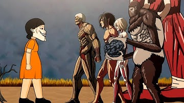 Attack on Titan Characters Play Squid Game