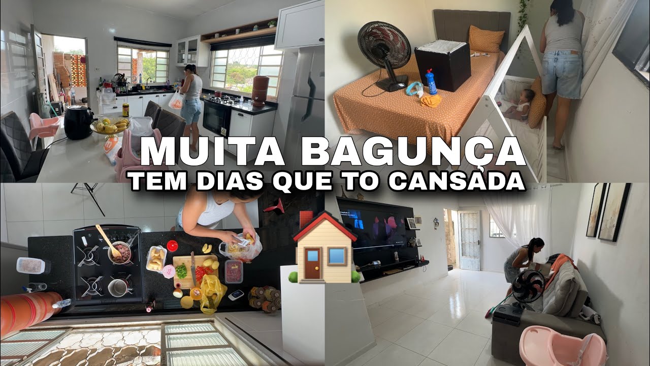 A CASA ESTAVA UM CAOS 😩 | LIMPEZA, FIZ COMIDA PARA MINHA BB 9 MESES 🏠