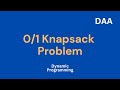 0/1 Knapsack Problem Question Solve || Design &amp; Analysis of Algorithm !!