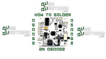 How to solder an OSDOGE to a Naze32