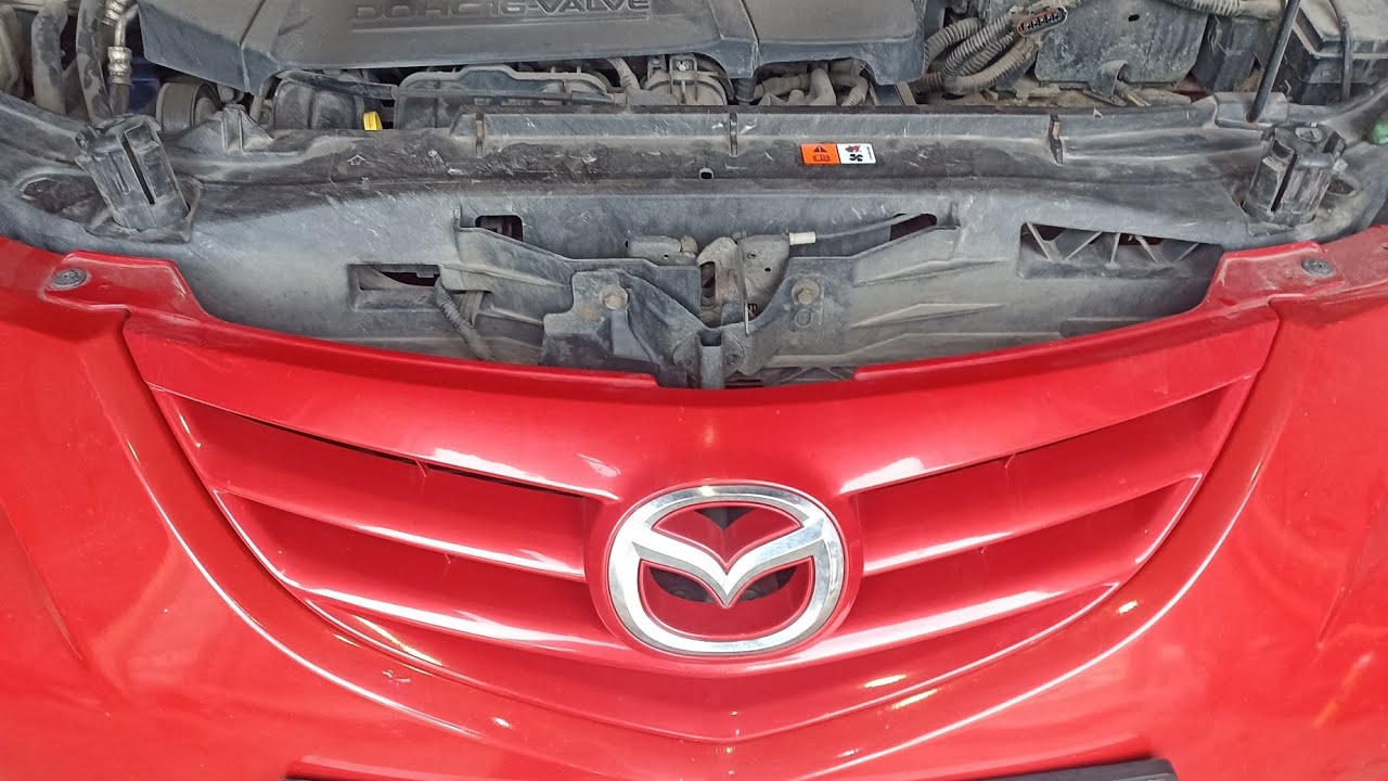 Мазда 3. Замена радиатора кондиционера. - YouTube