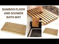 Trendi bamboo floor and shower bath mat skid resistant duckboard duck board