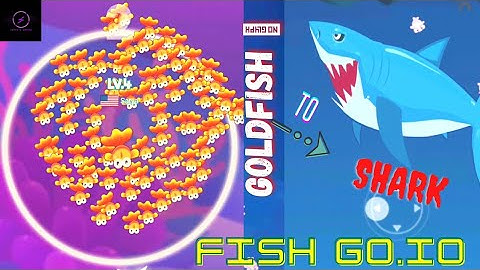 What...!? 😱Golden Fish 🐠 to Shark 🦈 - Fish go.io - Android/iOS Game 2021 - Satya