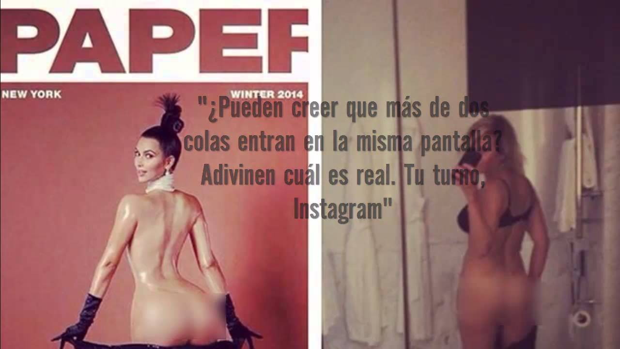 Kim Kardashian в студии показывает голый пердак намазанный маслом