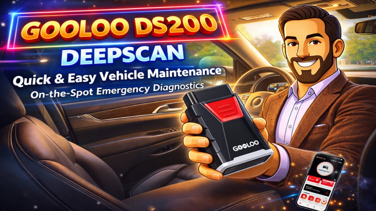 GOOLOO DS200 Deepscan - Quick & Easy Vehicle Maintenance - On-the-Spot Emergency Diagnostics