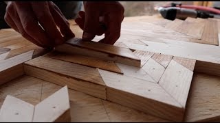 How to make geometric wood wall art