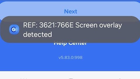 Hoe verwijder ik de gedetecteerde schermoverlay in gcash? | gcash overlay gedetecteerd
