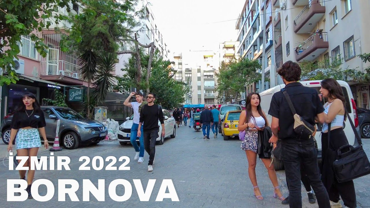 [4K] İzmir Bornova Walking Tour | Turkey Travel 2022 | İzmir Bornova Sokakları