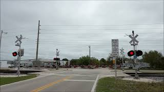43rd Street Railroad Crossing, Gifford, FL
This was the third railroad crossing I recorded on March 17, 2026. After recording 85th Street in Wabasso, the documentation of the FEC Mainline continued, until I had to get another video of another crossing because another Brightline train was coming. This time, a bit interesting because of the WCH 2nd Gen mechanical bells here!
Also, why only just 4 passenger cars as opposed to the usual 10 for this specific Brightline train?
Crossing info:
Main signal on the left: 4 - 12x24 WCH w/ RSI LEDs, a WCH Style 3.5 gate mechanism, 4 NEG LED gatelights, and a WCH 2nd Gen. Mechanical Bell.
Exit signal on the left: 2 - 12x24 WCH Flatback w/ Leotek IL series LEDs, a WCH Style 4 gate mechanism, 4 NEG LED gatelights, and a General Signals Type 3 E-Bell.
Main signal on the right: 4 - 12x24 WCH w/ RSI LEDs, a WCH Style 3.5 gate mechanism, 4 NEG LED gatelights, and a WCH 2nd Gen. Mechanical Bell.
Exit signal on the right: 2 - 12x24 WCH Flatback w/ Leotek IL series LEDs, a WCH Style 4 gate mechanism, 4 NEG LED gatelights, and a General Signals Type 3 E-Bell.
Location:
43rd Street
Gifford, Florida
Locomotives:
BLFX 113 - Siemens SC-44
BLFX 116 - Siemens SC-44
Filmed March 17, 2026
Camera used: iPhone 16 Pro 43rd Street Railroad Crossing, Gifford, FL