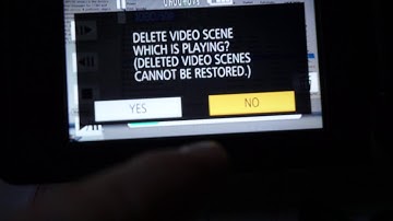 How to delete videos from the memory card (Panasonic HC-V270)