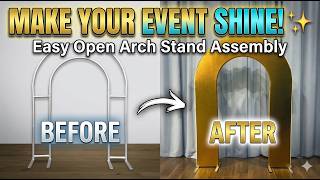 Lofaris Bling Spandex Open Arch Backdrop Cover Easy DIY Tutorial: Make Your Party Shine!
